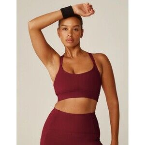 Beyond Yoga Powerbeyond Strive Long Line Bra California Merlot Size XXS
